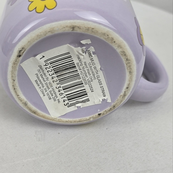 New Have a Good Day Purple Floral Hippie Groovy Mug - Picture 4 of 6